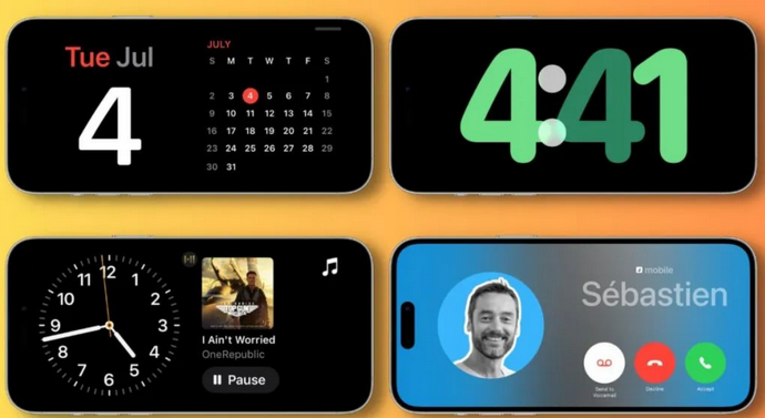 恩施苹果手机维修分享iOS17横屏充电待机显示有什么好处 