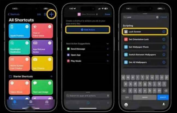 恩施苹果14锁屏维修店分享iPhone14升级iOS16.4后如何创建锁屏快捷方式 