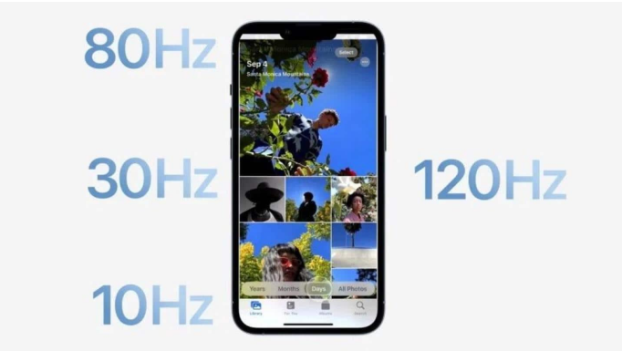恩施苹果14维修分享iPhone 14有高刷吗 